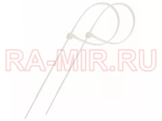 150x3,0мм кабельный хомут (стяжка нейлонoвая) nylon белая (100 шт) Proconnect 57-0150