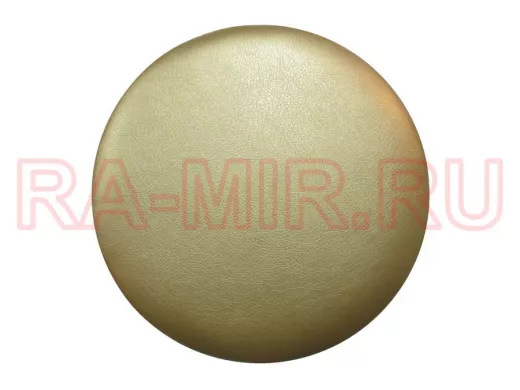 Сиденье для табурета "TABURETTO-14931" диаметр 310мм светло-жёлтый экокожа