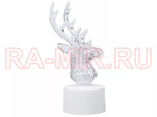 Фигура светодиодная на подставке "Олень", RGB