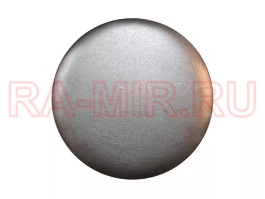 Сиденье для табурета "TABURETTO-14938" диаметр 310мм серебристый, экокожа