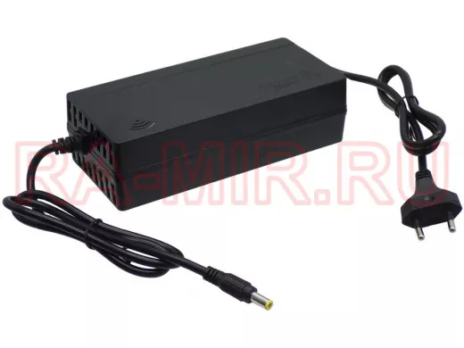 Блок питания 54,6V-2,0A для зарядных устройств Li-Ion аккумуляторов с вентилятором (шт 3-х контакта)