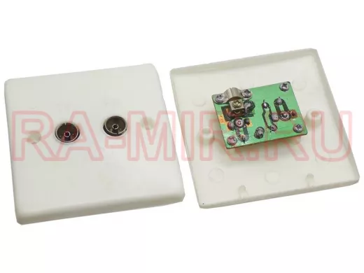 Розетка установочная врезная 2 входа