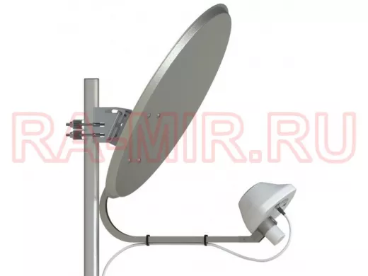 Облучатель UMO-3F - LTE1800/3G/LTE 2600/50 Ом офсетный облучатель, разъём 1хF-female