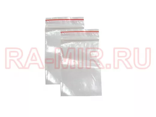 Пакет с защёлкой (замком)   40х60мм "PKT-16689", грипперы с застёжкой Zip-Lock 100шт. (цена за 1шт)