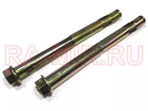 Анкерный болт с гайкой  8х 80 (  1шт) "ABI-KREP 16756" 0,027кг резьба М6, вес 1шт 26,05г