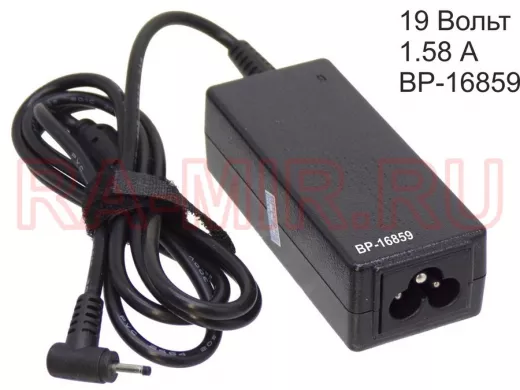 Блок питания  19 Вольт   1,58А  "BP-16859"  штекер1,0*2,3 ASUS(нетбук)