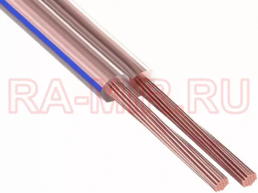 Кабель акустический прозрачный 2х2,5 мм.кв. "SPARKS" прозрачный, 100м