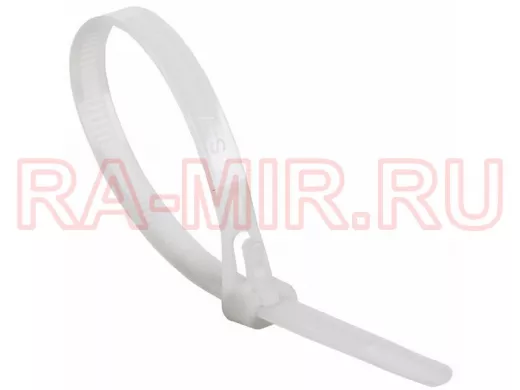 300х8мм хомут (стяжка) многоразовый 100 шт белый СКМ-300 R07-0309