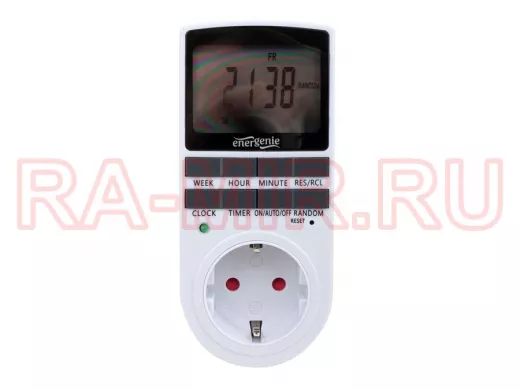 Таймер электрический Energenie EG-SST-01, LCD-дисплей 2,3, белый