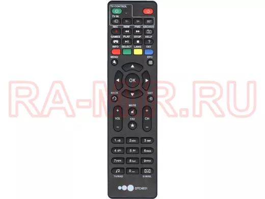 Пульт для спутниковых ресиверов Akado DTC4031 ic Delly .SAT