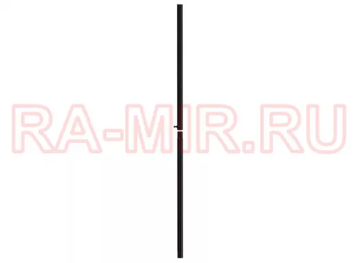 "PODPORA   VYSOKY" ЧЁРНЫЙ столбик-опора забора высотой 2 метра, разборная, диаметр 50мм
