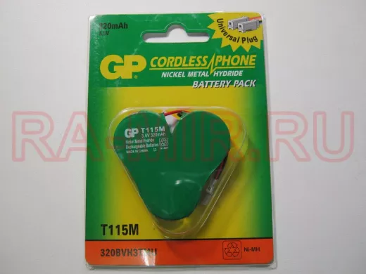 Аккумуляторы  GP T-115 (280mA 3.6V)