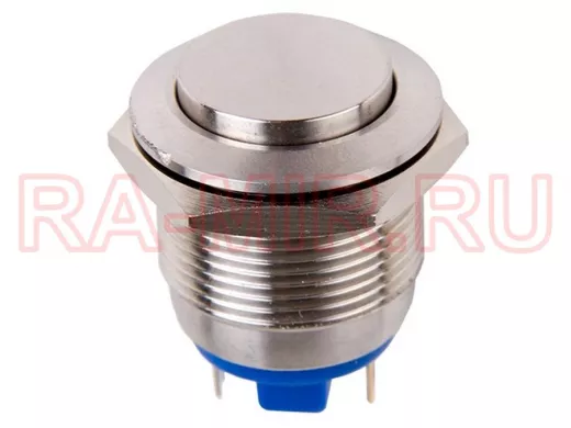 Кнопка  антивандальная диаметр 19мм  Б/Фикс (2с) (ON)-OFF выпуклая  REXANT