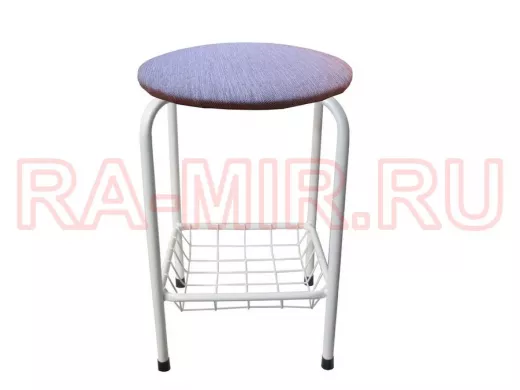 Табурет с подставкой для ног и корзинкой для вещей 