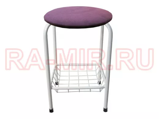 Табурет с подставкой для ног и корзинкой для вещей 