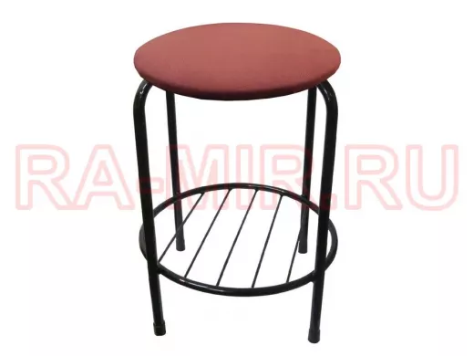 Табурет с подставкой для ног и полкой 