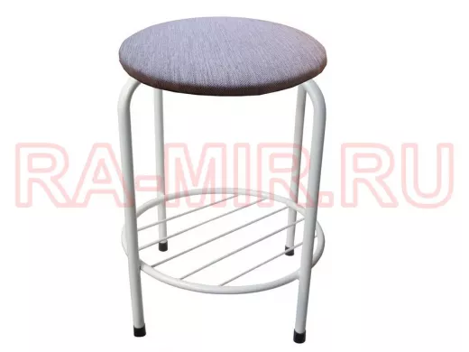 Табурет с подставкой для ног и полкой 