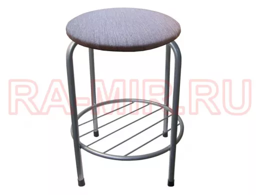 Табурет с подставкой для ног и полкой 