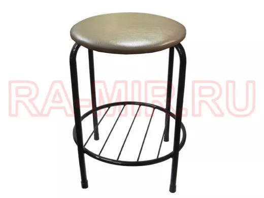 Табурет с подставкой для ног и полкой 