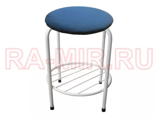Табурет с подставкой для ног и полкой 