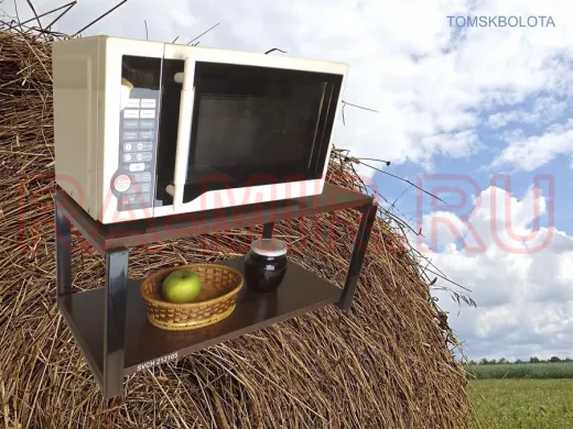 Кронштейн для микроволновки, 27см черный 