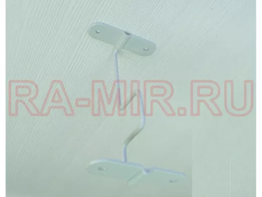 Держатель для подвесной полки с намотчиком провода снизу "LOFTOM-213520" 14,5х2,4см, цвет серый