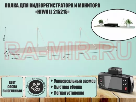 Полка для видеорегистратора и монитора 