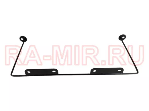 Кронштейн для подвесной полки, высота 15см, ширина 32см, черный НАБОР 1шт 