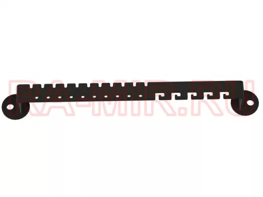 Органайзер держатель для украшений длиной 20см ABILOVE-216787 к стене или шкафу, сталь, черный