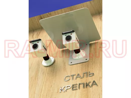 Кронштейн-козырёк для камеры "POHER-216826" 24х27см, сталь 2 мм, разборный, угол 70гр, серый