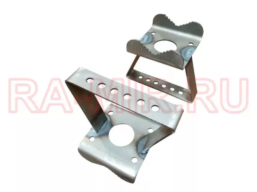 Кронштейн усиленный для прожектора на трубу 16 - 51мм с отверстием 