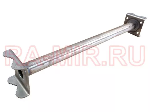 Кронштейн для параллельных труб диаметром от 15 до 51мм длина  50см "HIWOLL-217077" стальной, серый