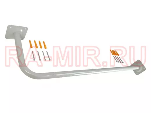 Поручень угловой для домов к стене или потолку, ширина 100см высота 30см 