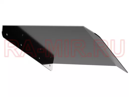 Козырёк для защиты электрощита от дождя "POHER-217419" черный, ширина 40 см, вылет 25 см, сталь 2 мм