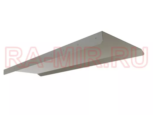 Козырёк для защиты электрощита от дождя "POHER-217431" серый, ширина 120 см, вылет 40 см, сталь 2 мм