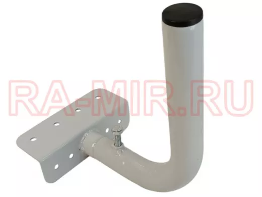 Кронштейн антенный на торец крыши, поворотный, вверх 50 см, 5х15см "ТОРЕЦКРЕП-217483" серый, 32мм