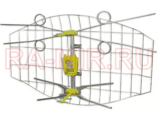 Телевизионная антенна ASP-4  "Локатор" с корпусом для усилителя