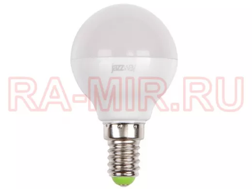 Светодиодная лампа JazzWay PLED-SUPER POWER  G45  7W=60W  3000K  530Lm  E14   230/50