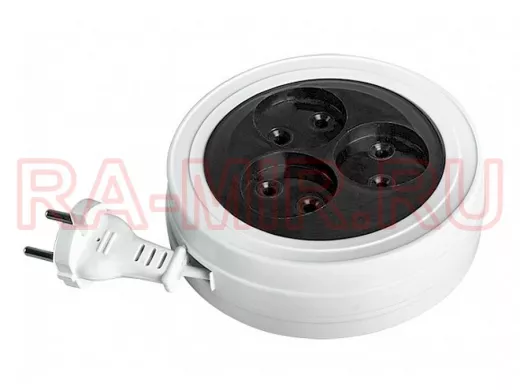 Сетевой удлинитель  ФAZA  Рулетка  УДРП-3- 500 (3 роз.5 м) 6А Макс.нагрузка 1300Вт