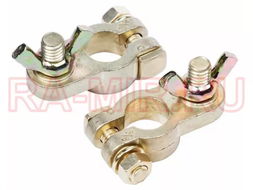 Клемма аккумуляторной батареи автомобиля (АКБ) универсальная REXANT