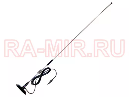 "MAG-015PK" CHROM автомобильная магнитная антенна для автомагнитолы, диапазон FM, УКВ; усилен.магнит