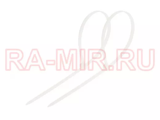 200x2,5мм кабельный хомут (стяжка нейлонoвая) nylon 100 шт. белый PROCONNECT