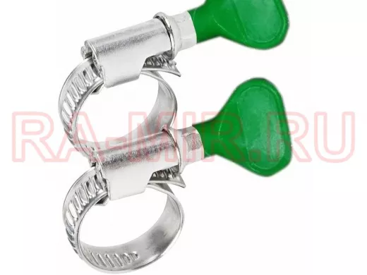 Хомут червячный цинк  32-50 мм с ключом W "ABI-27460"