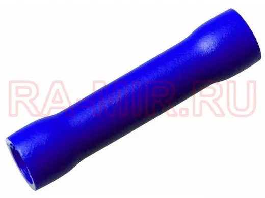 Соединительная гильза изолированная L-26 мм 1.5-2.5 мм? (ГСИ 2.5/ГСИ 1,5-2,5) синяя REXANT