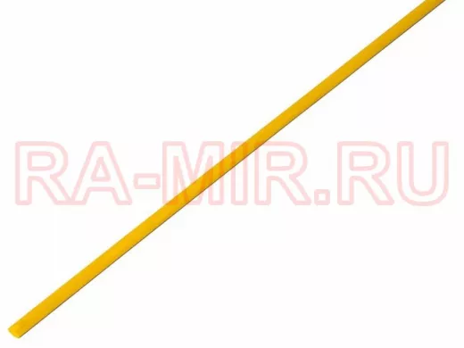 2.5 / 1.25 мм 1м термоусадка жёлтая  REXANT