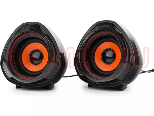 Акустика  Gembird SPK-105, черный, 5 Вт, акустич. система 2.0  регулятор громкости, USB-питание
