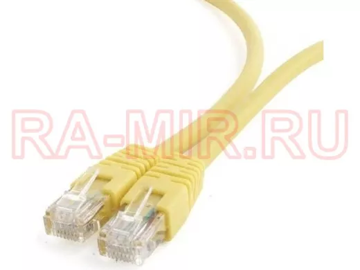 Патч-корд Cablexpert PP6U-0.5M/Y кат.6, 0.5м, UTP литой, многожильный (жёлтый) PP6U-0.5M/Y