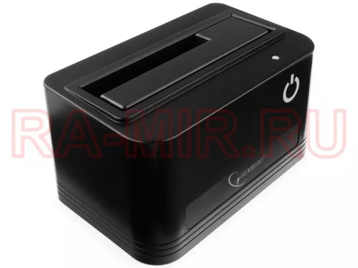 Докстанция 2.5"/3.5" Gembird HD32-U3S-4, черный, USB 3.0, SATA, HDD/SSD HD32-U3S-4