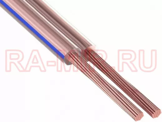Кабель акустический прозрачный 2х0,5 мм.кв. (20 GA) BW7703 Belsis ( по100м)
