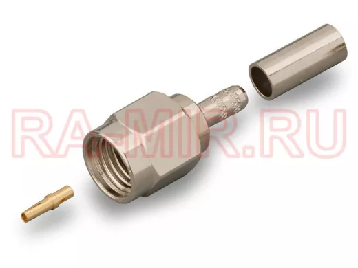 Реверсный разъем S-A111L RP-SMA(male) RG174, RG316 обжимной